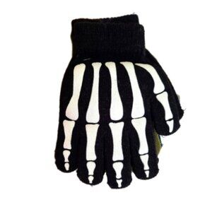 Boys Kids 3 Pack Skeleton Tiger Black Blue Green Fall Winter  Gloves